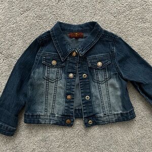 Girls toddler 24 month For All Man Kind jeans jacket